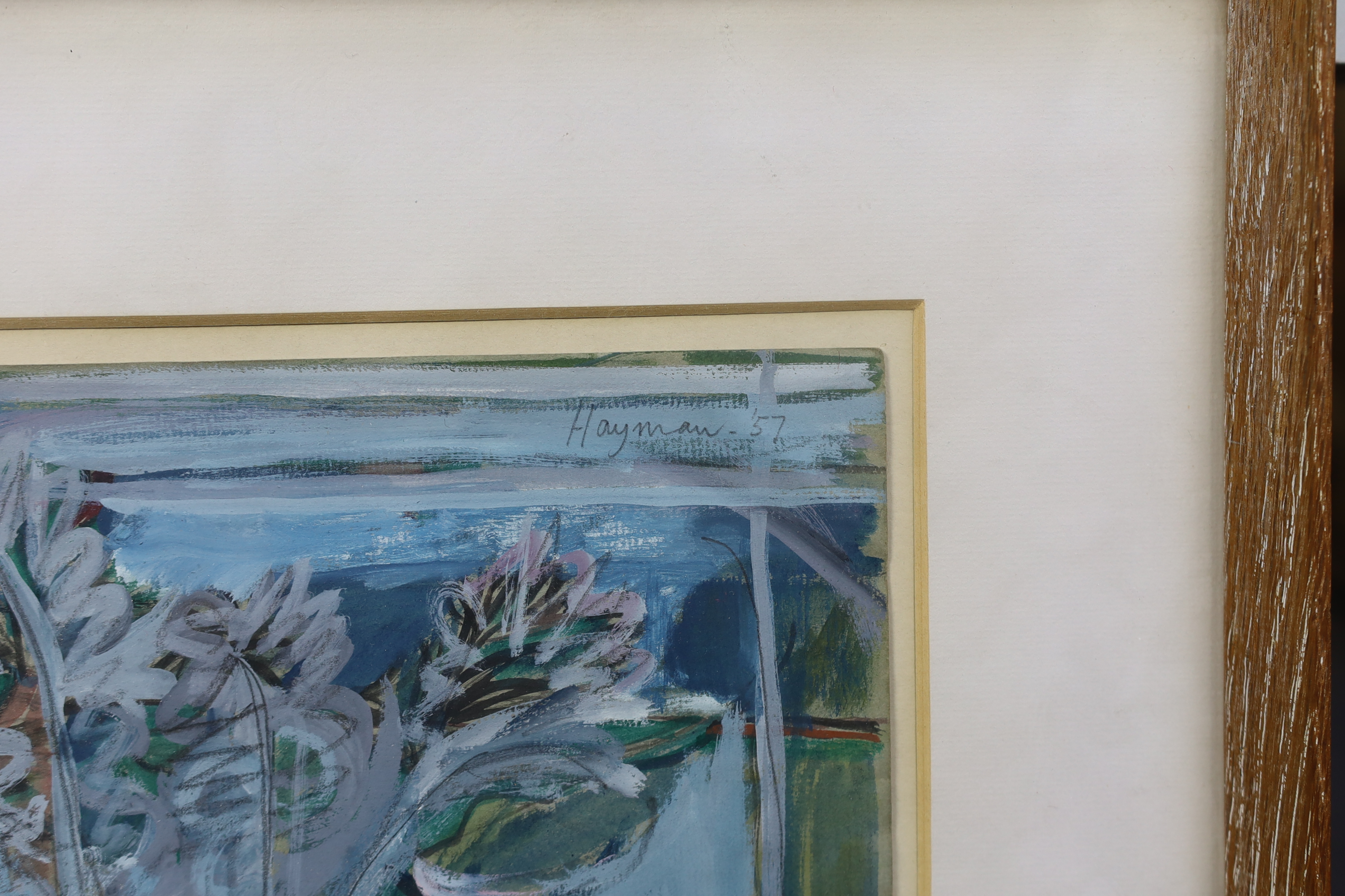 Patrick Hayman (English, 1915-1988), 'Through the window', gouache, 22.5 x 29.5cm